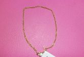 pulseira folh ouro lisa